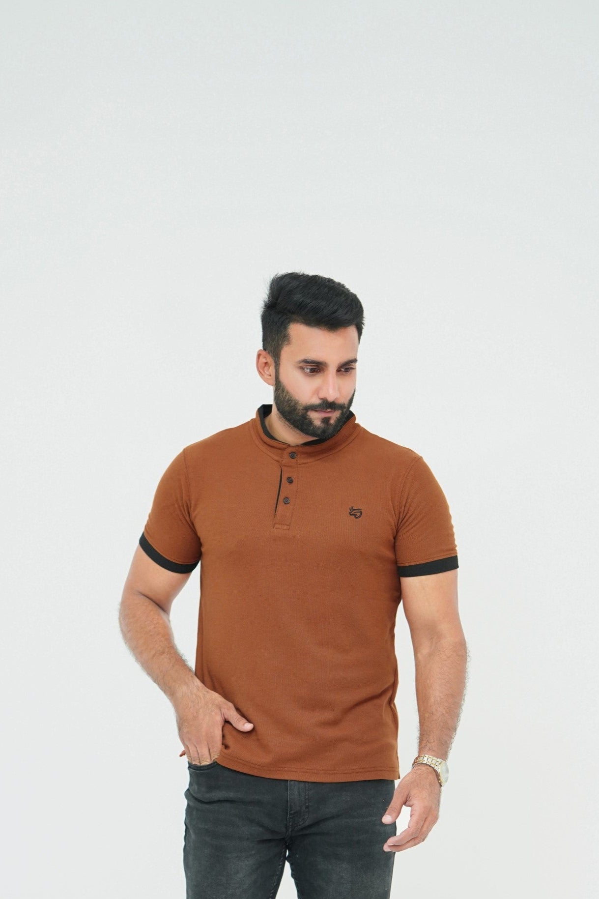 Sunset Amber Button Shirt