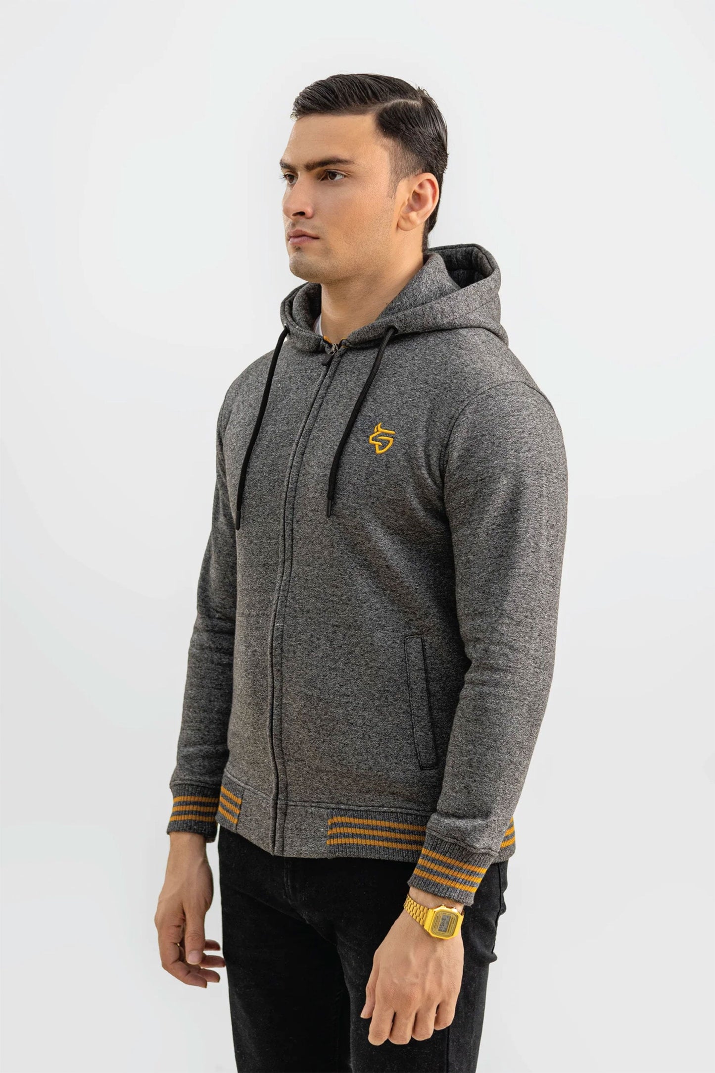 CHARCOAL GREY HOODIE