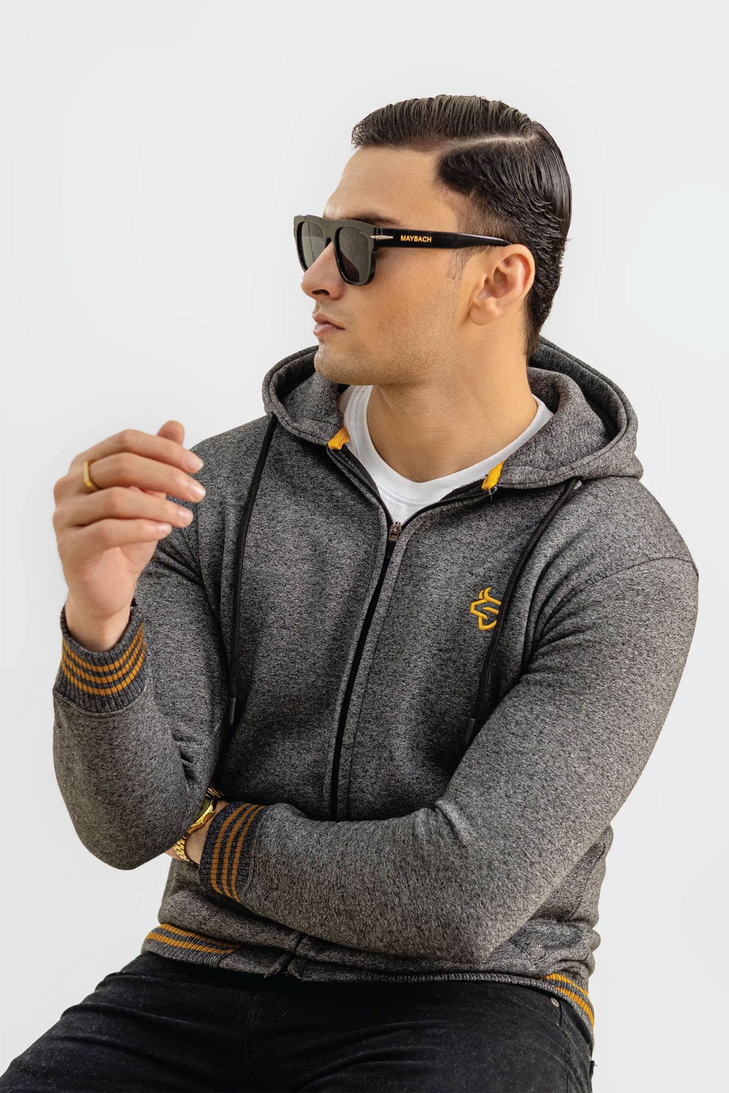 CHARCOAL GREY HOODIE