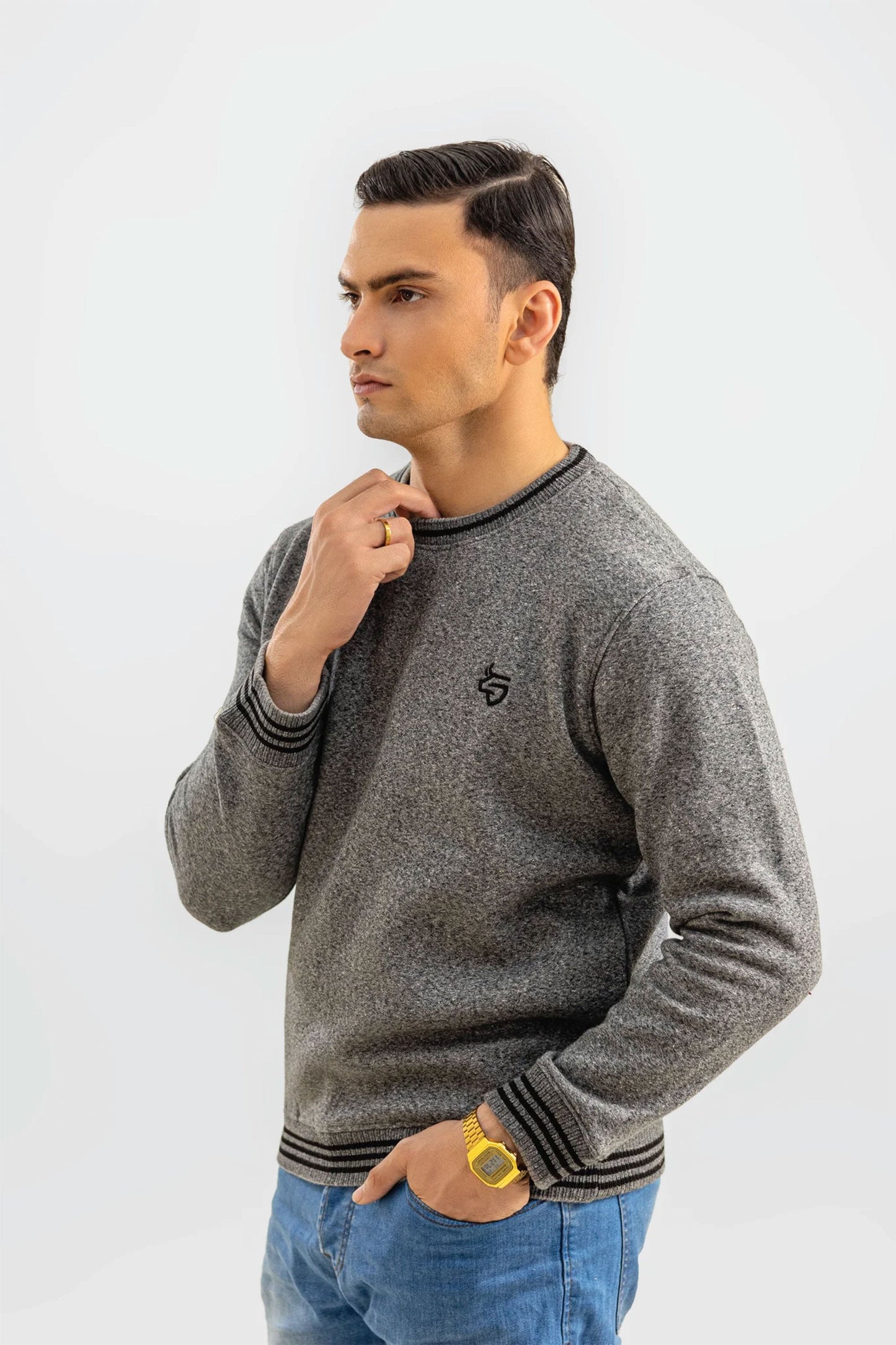CHARCOAL GREY SWEATSHIRT