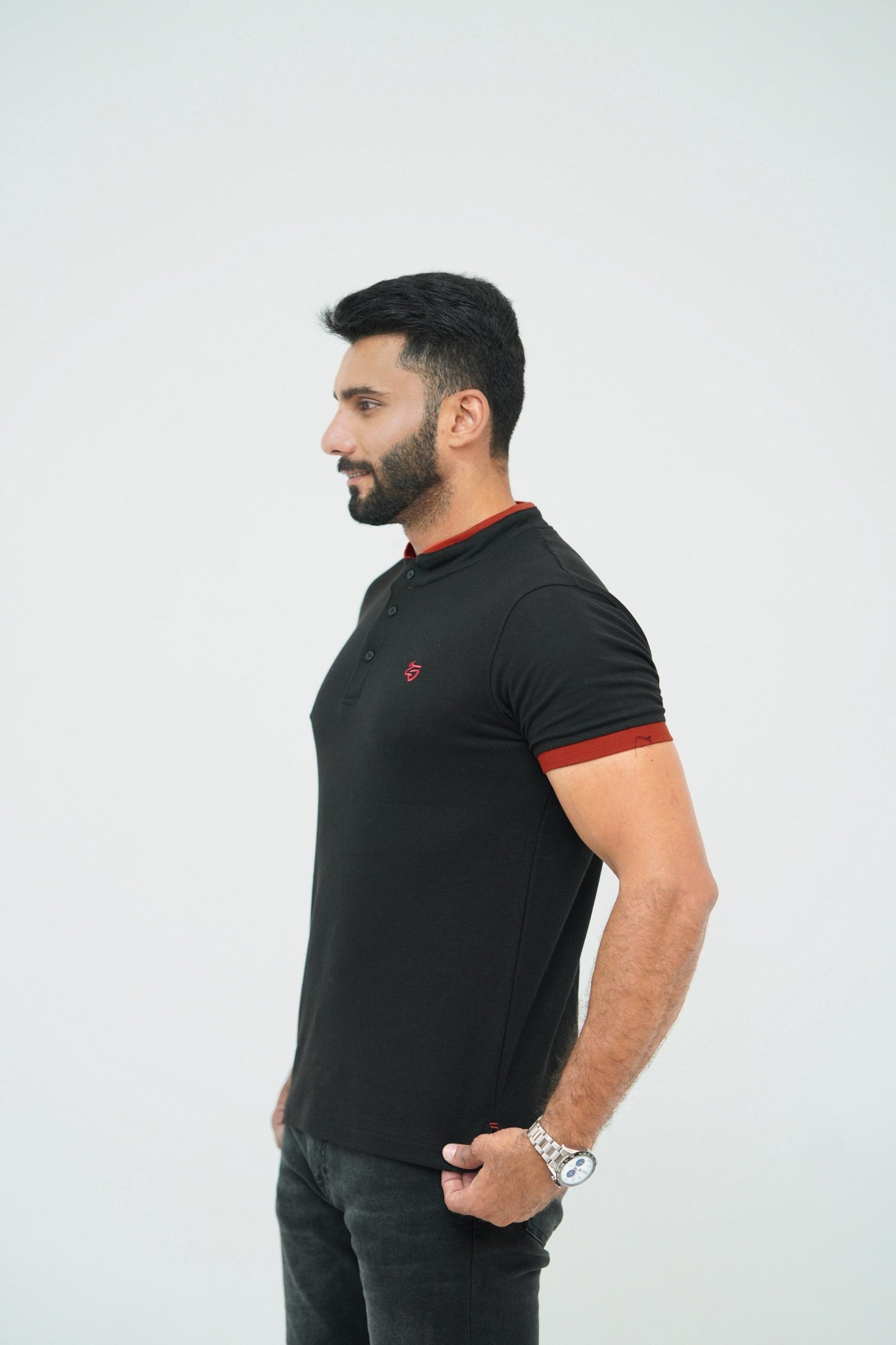 Classic Blackish Button Shirt