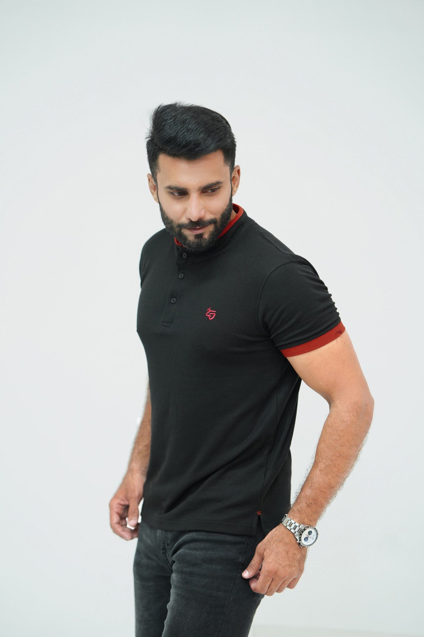 Classic Blackish Button Shirt