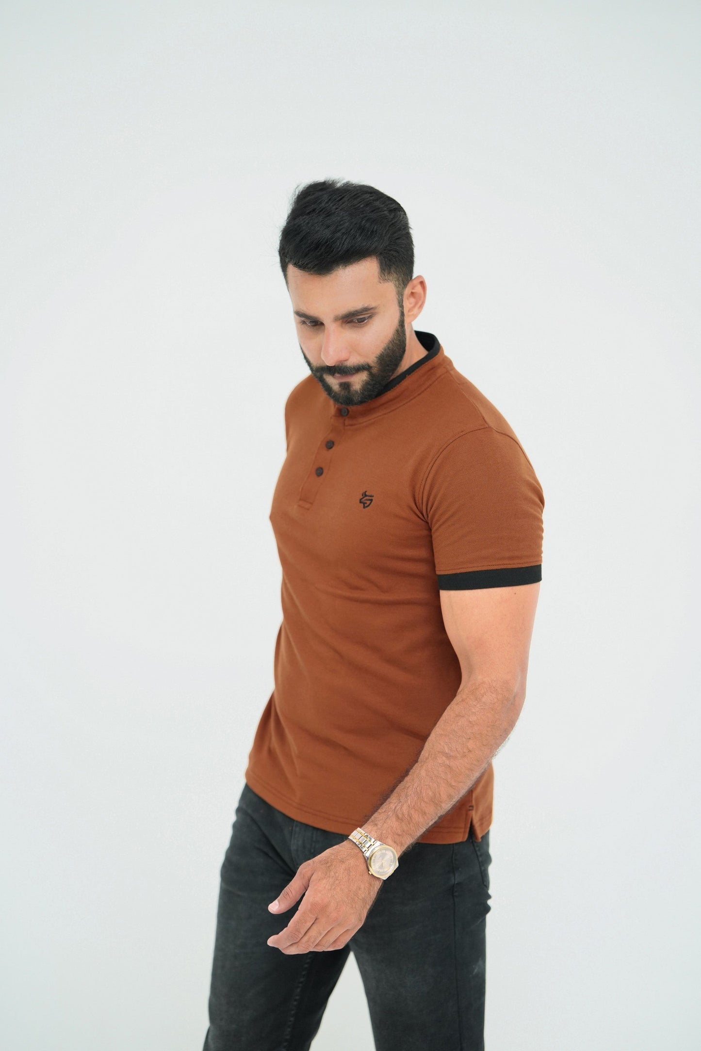 Sunset Amber Button Shirt