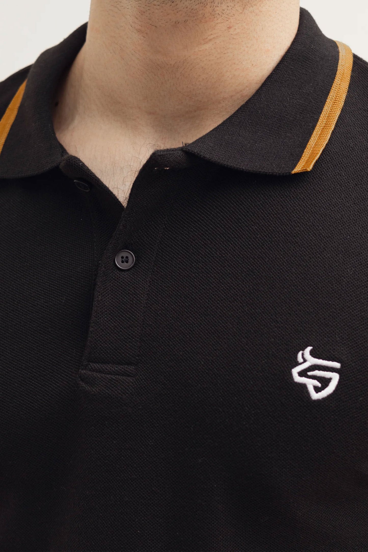Onyx Black Tipping Polo