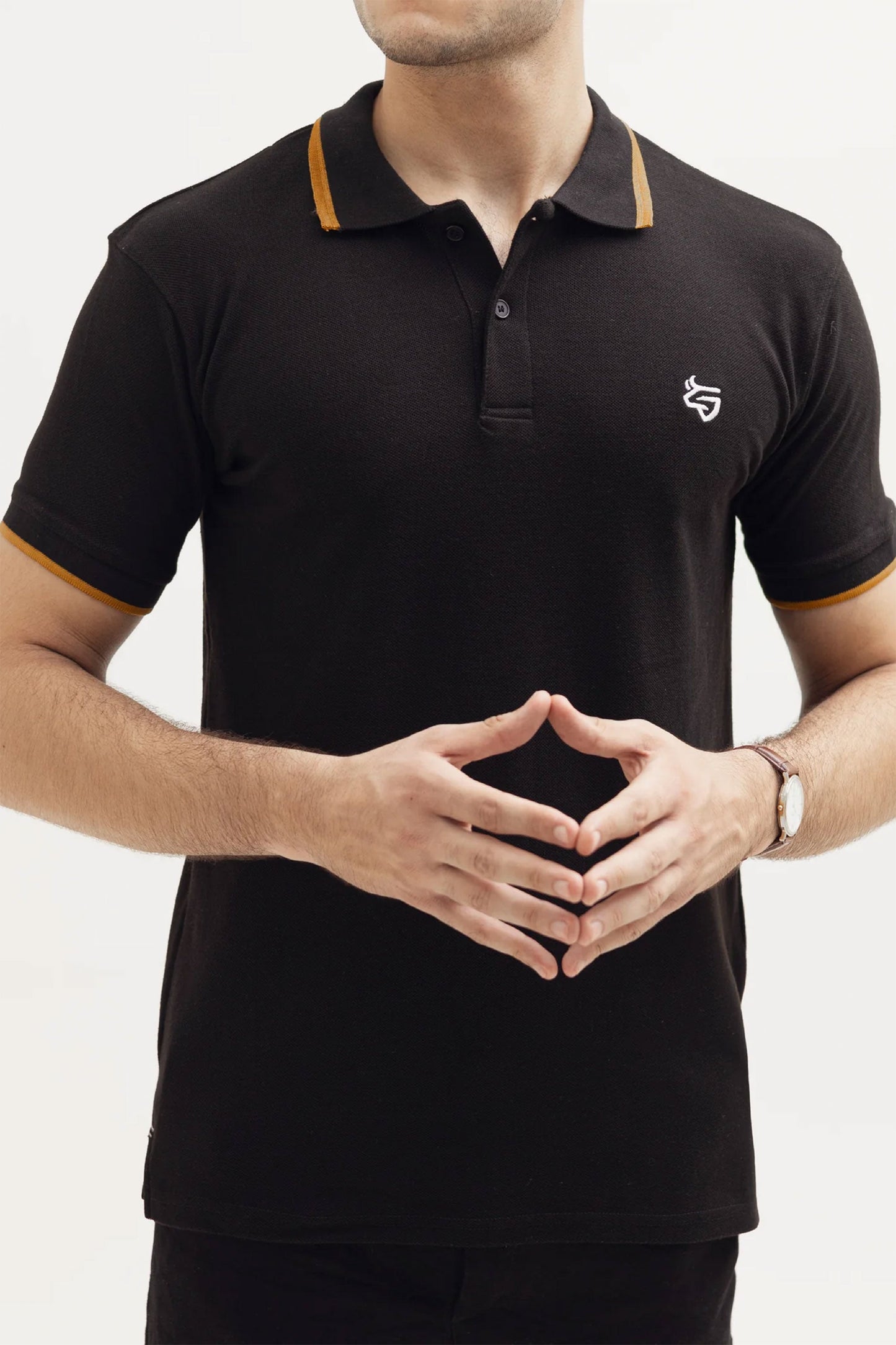 Onyx Black Tipping Polo